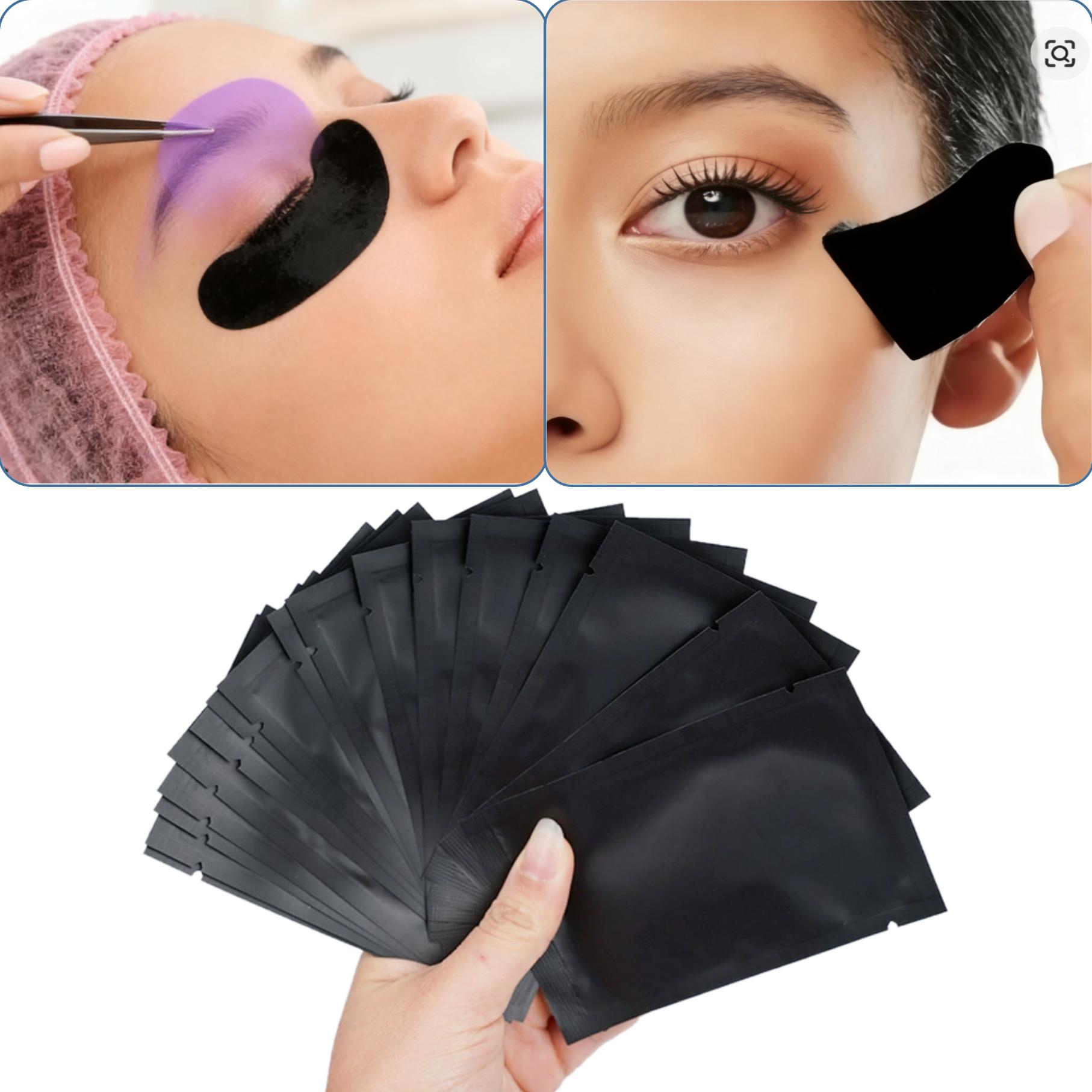 Eyelash Extension Uv - 25/50Pairs Padding UV Black Patches for