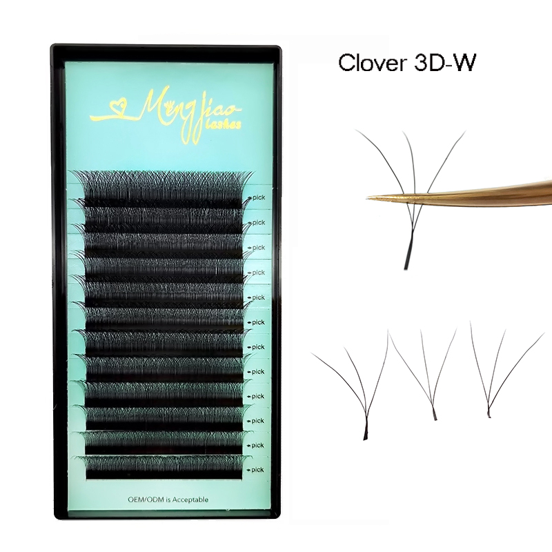Eyelash Extension Logo - Clover W Eyelash Extension 3D Premade