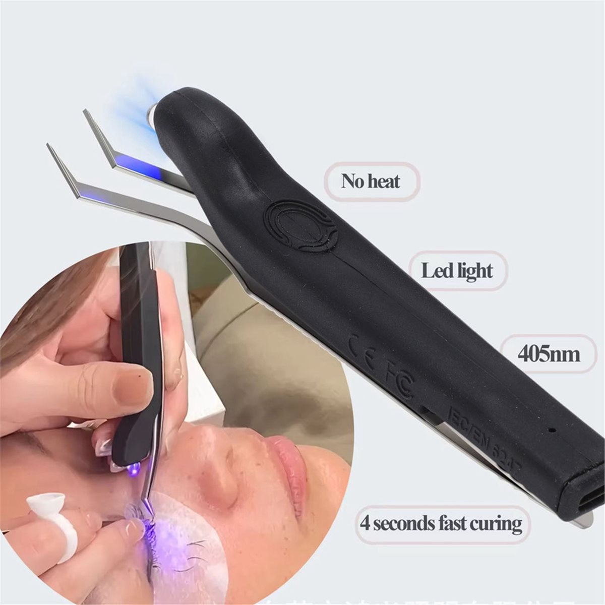 Eyelash Extension Uv - useful UV Rechargeable Tweezers for Eyelash