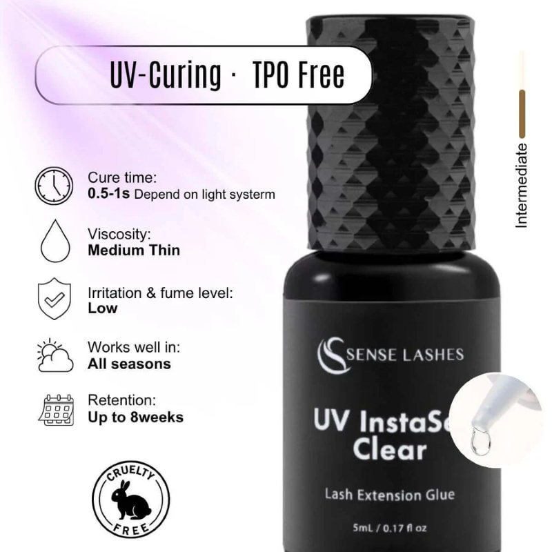 Eyelash Extension Uv - 5ml UV Lash Glue for Eyelash