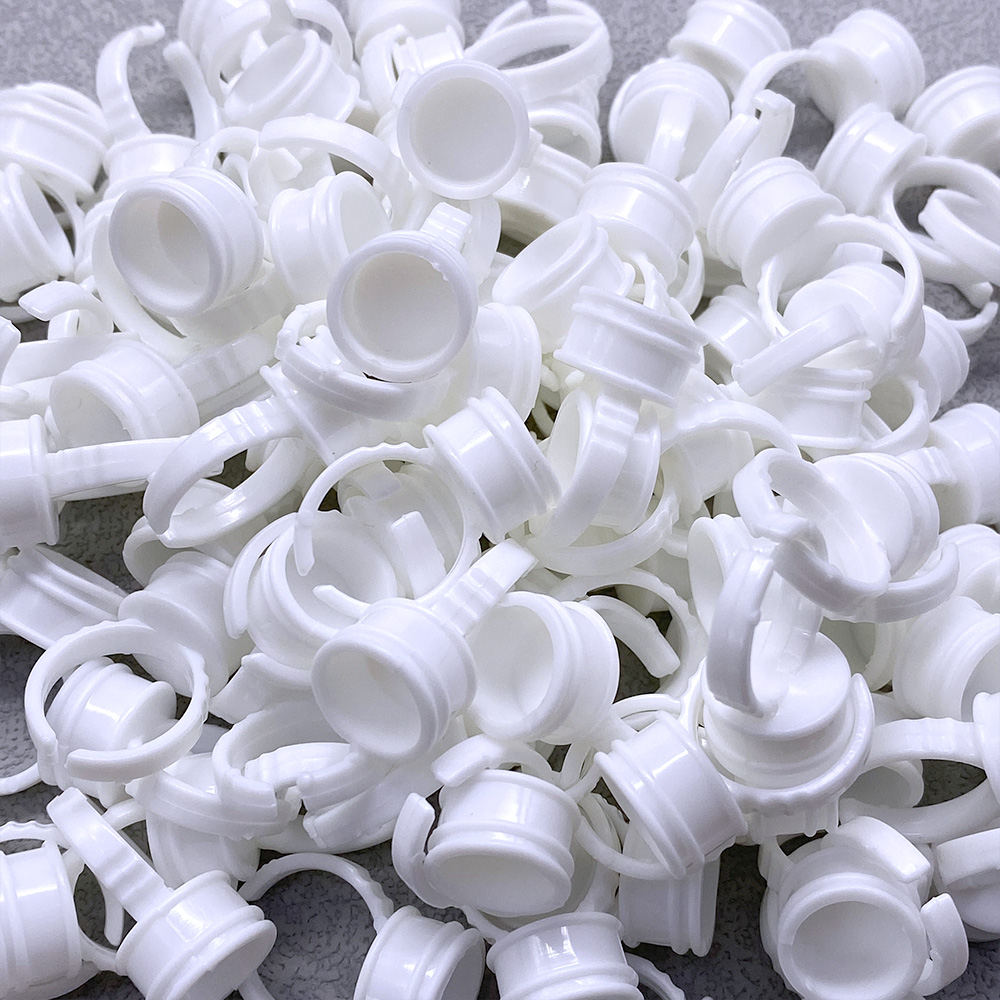 100Pcs Disposable Glue Ring Cu - Eyelash Extension Usa 评论和价格