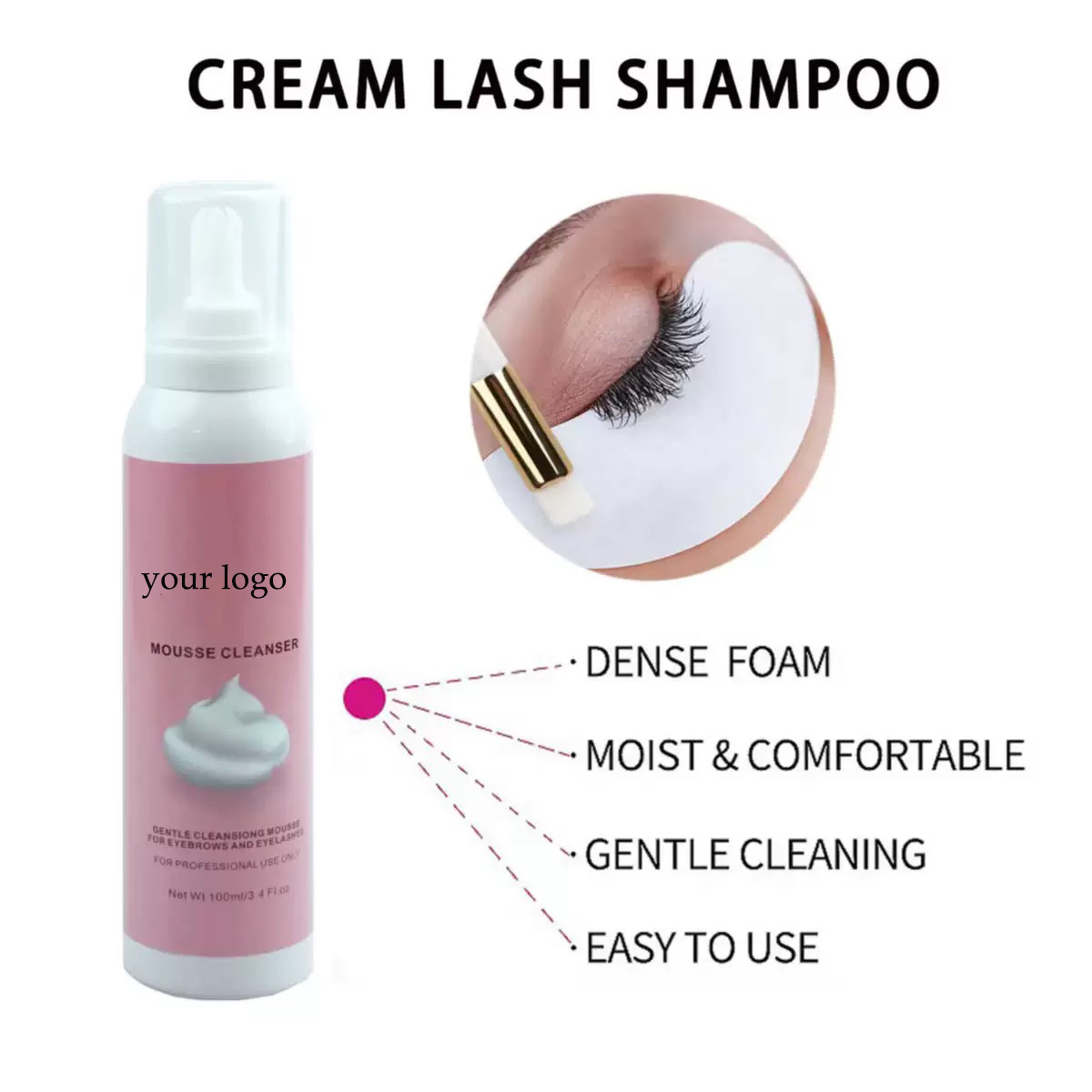 Customized  Whipped Lash Shamp - Eyelash Extension Logo 评论和价格