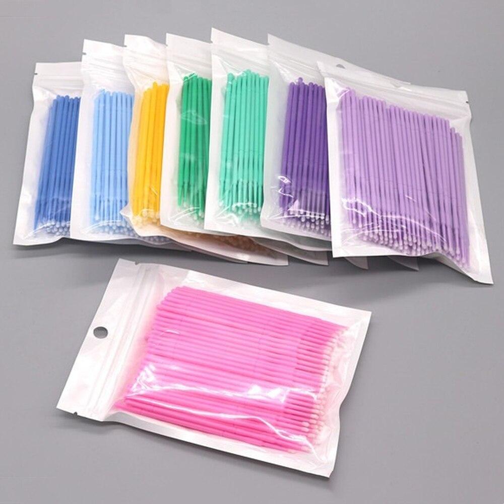 100pcs/lot Micro Brushes Make  - Eyelash Extension Usa 评论和价格