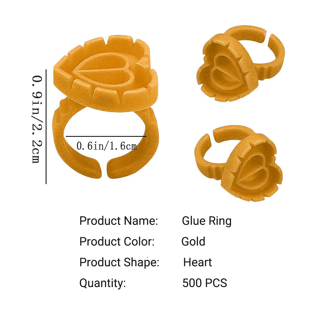 500PCS Glue Rings for Lash Ext - Eyelash Extension Usa 评论和价格