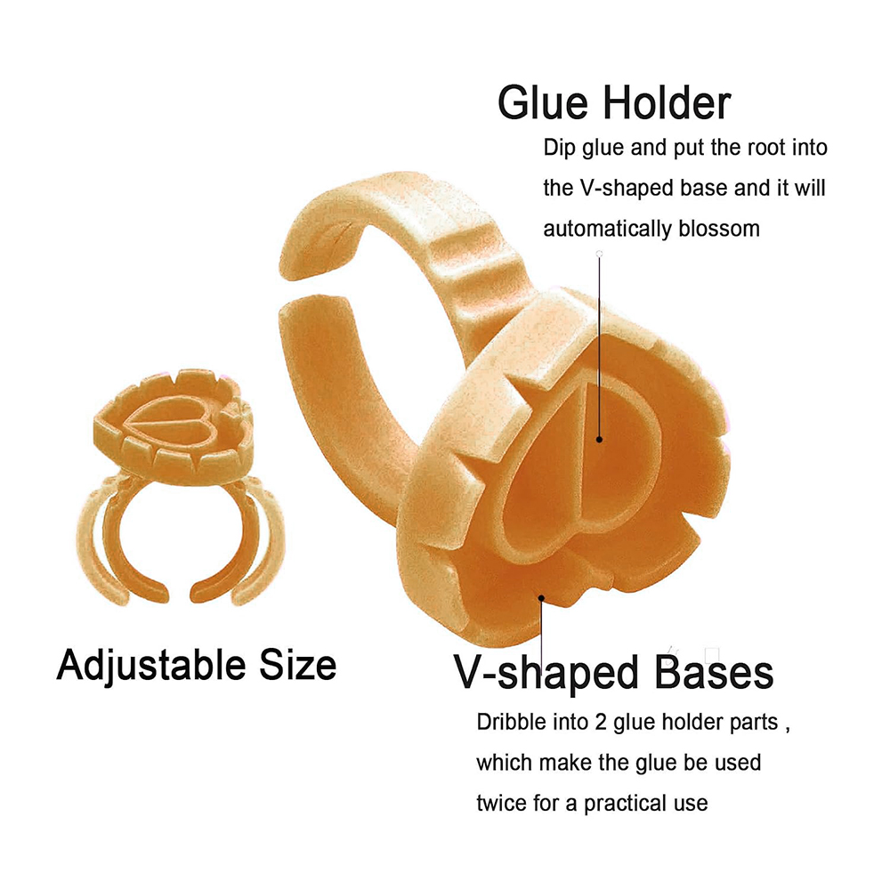 500PCS Glue Rings for Lash Ext - Eyelash Extension Usa 评论和价格