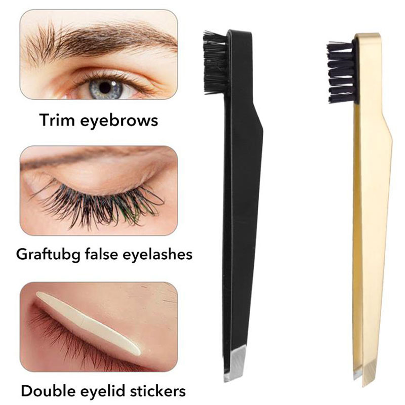 1PC Stainless Steel Eyebrow Tw - Eyelash Extension For No Eyelid 评论和价格