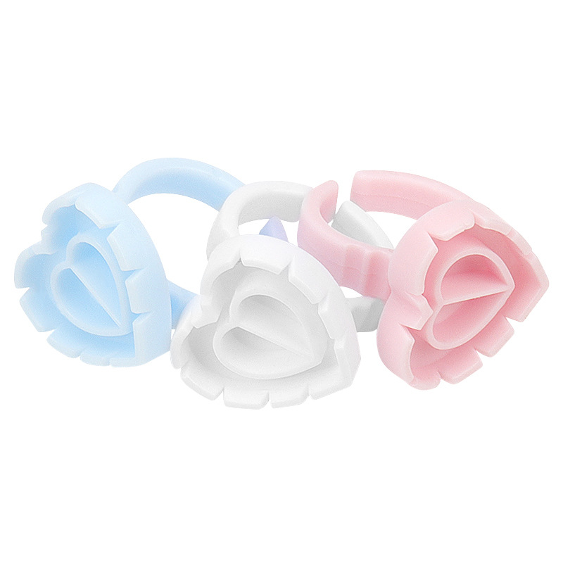 100Pcs Disposable Glue Ring Ho - Eyelash Extension Usa 评论和价格