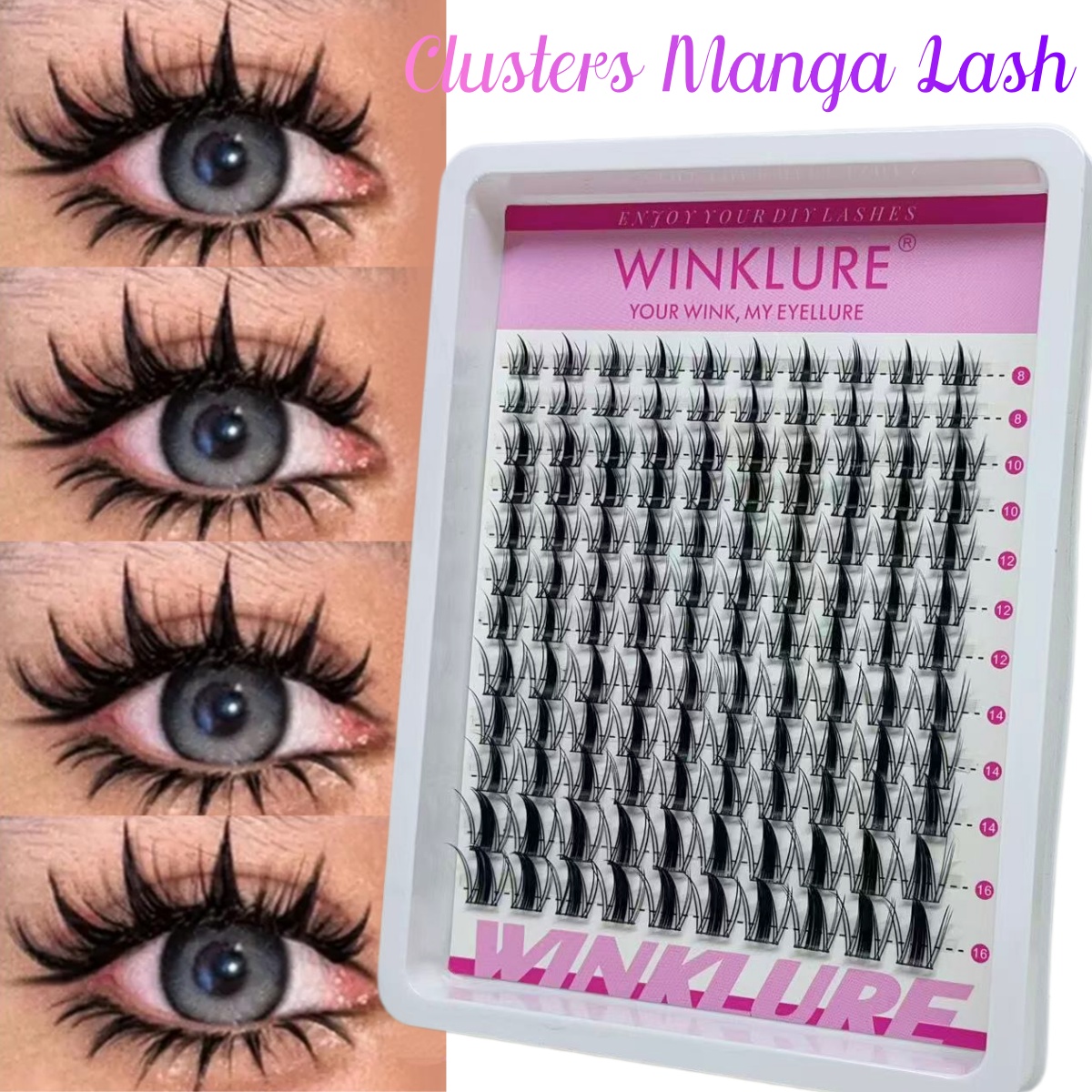 WINKLURE Manga Lash Clusters K - Individual Lash Tray 评论和价格