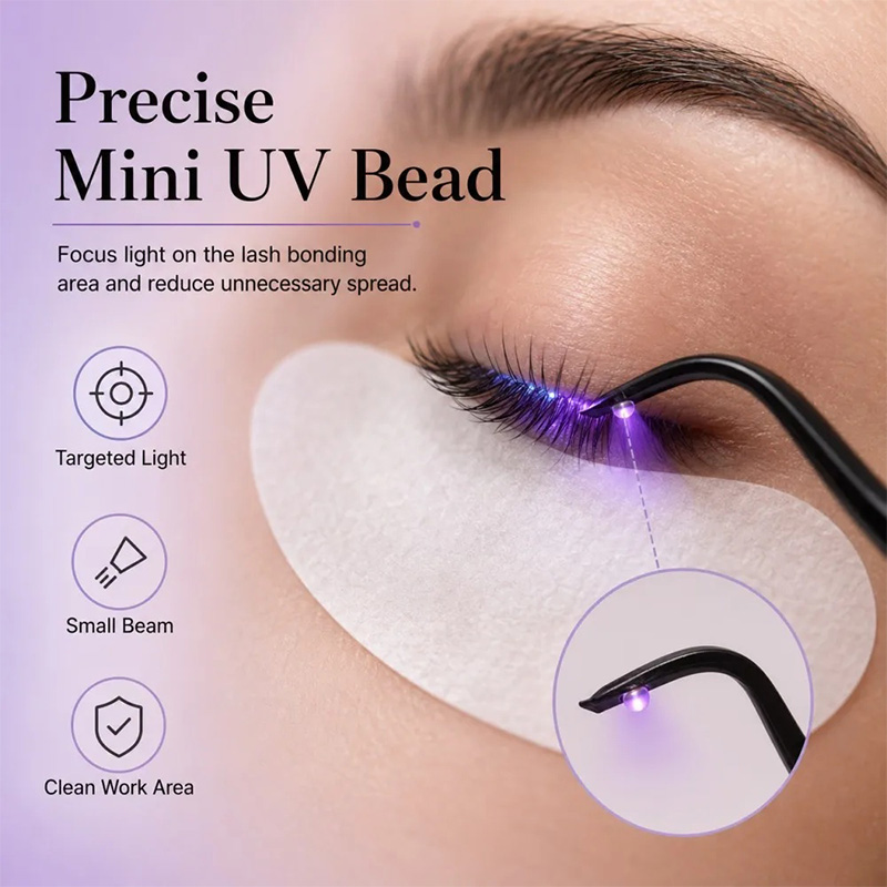 Mini UV Lash Lamp Tweezers 2‑S - Eyelash Extension Uv 评论和价格