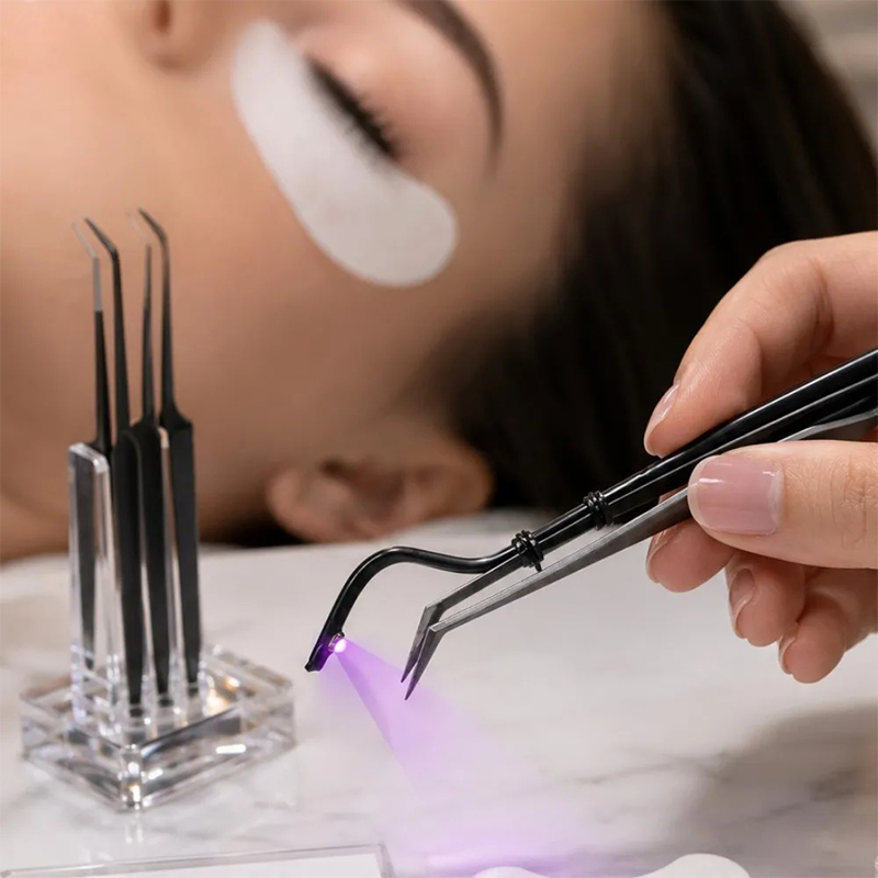 Mini UV Lash Lamp Tweezers 2‑S - Eyelash Extension Uv 评论和价格