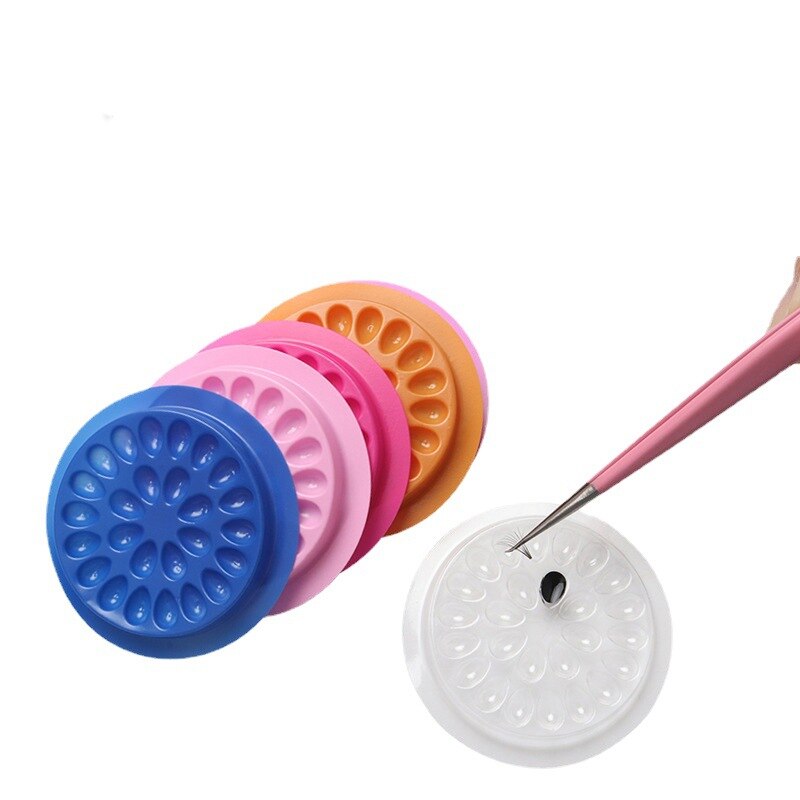 100pcs Eyelash Glue Holder Eye - Individual Lash Tray 评论和价格