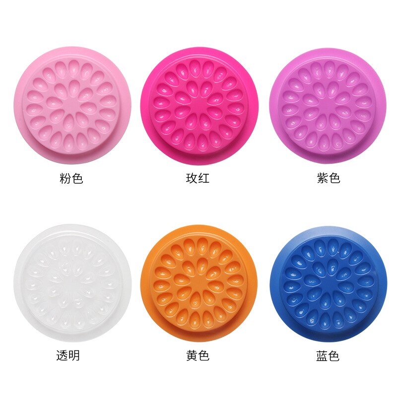 100pcs Eyelash Glue Holder Eye - Individual Lash Tray 评论和价格